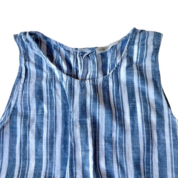 Callie Striped Linen Tank - Picture 2 of 11